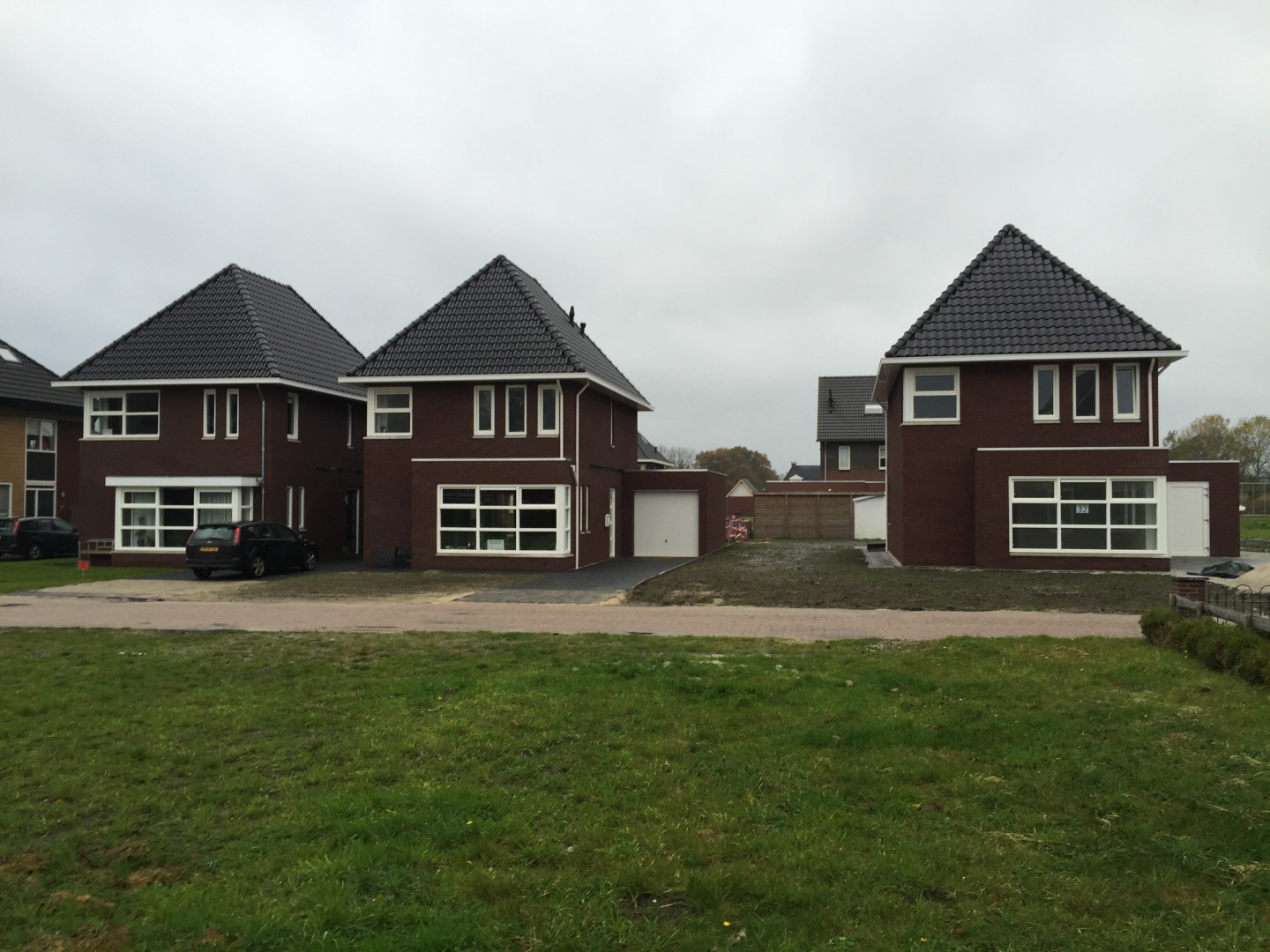 nieuwbouw 3 woningen