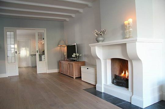 Landelijke open haard