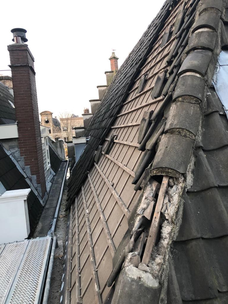 Dak renovatie/restauratie Herengracht