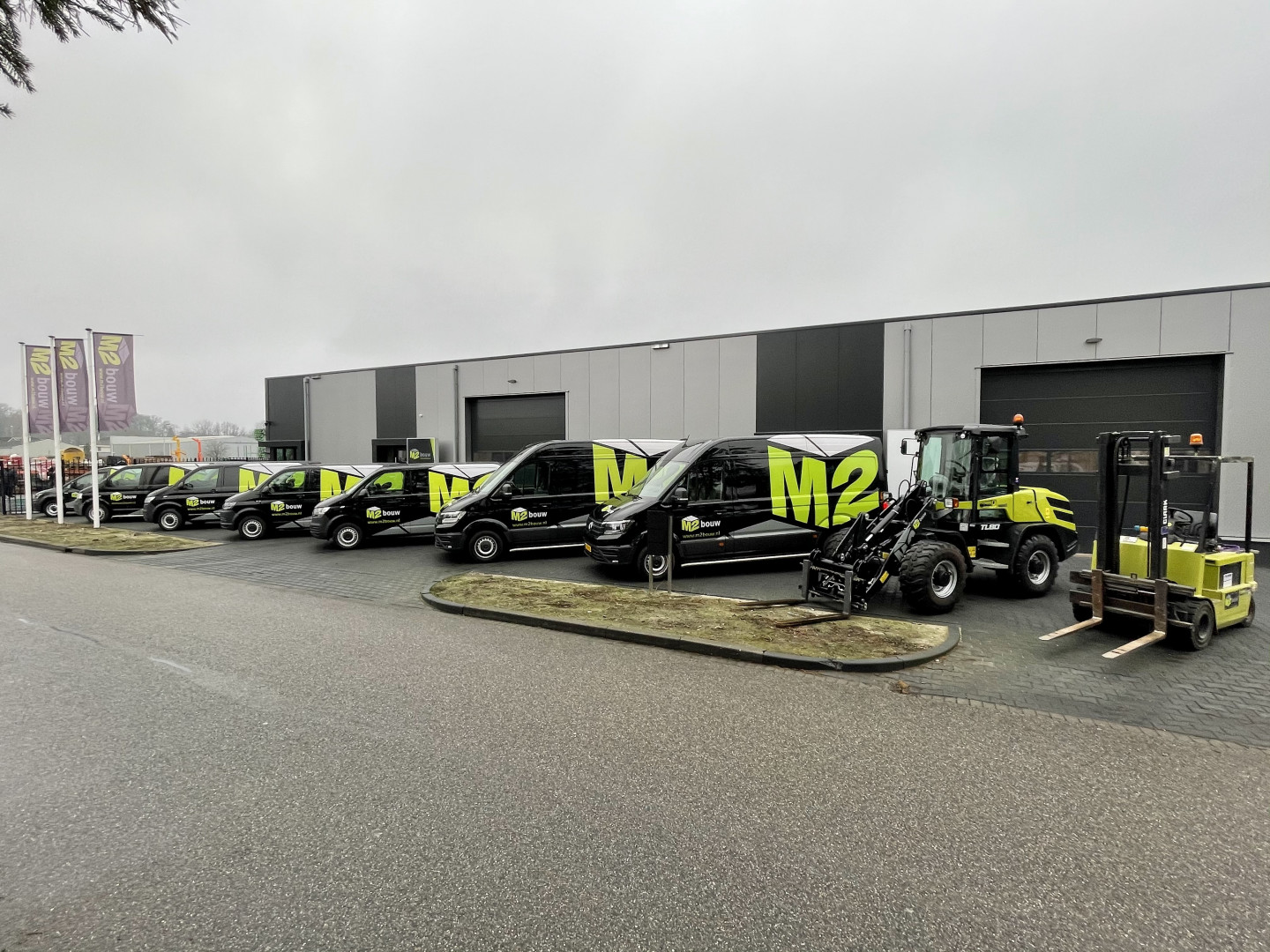 Bedrijfshal M2 bouw