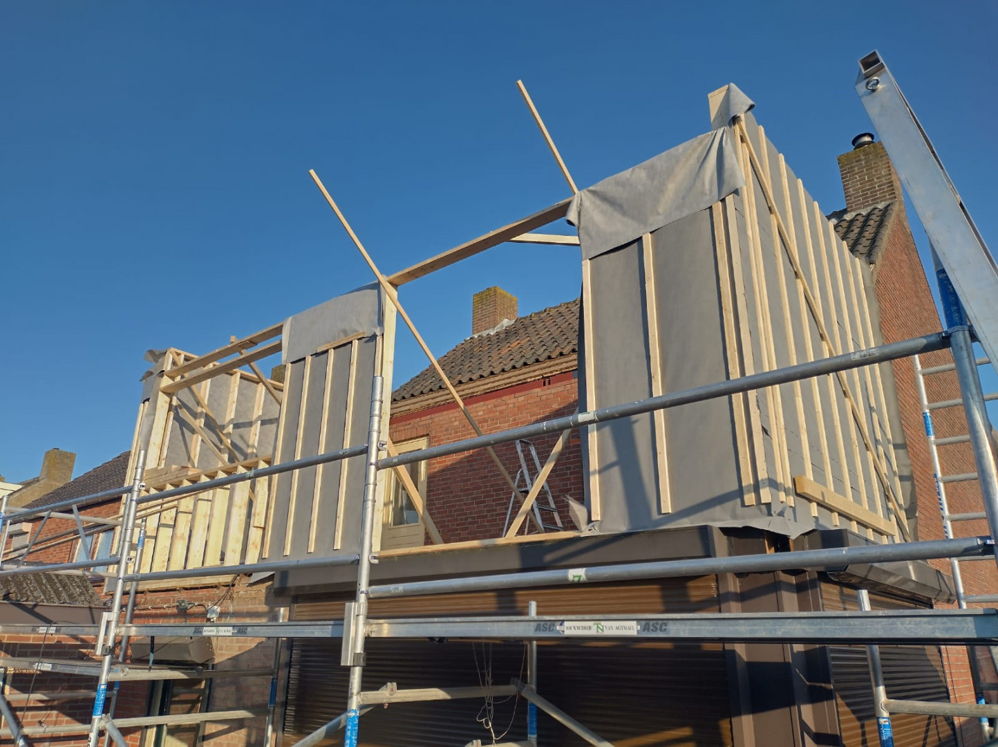 houtskelet dakopbouw