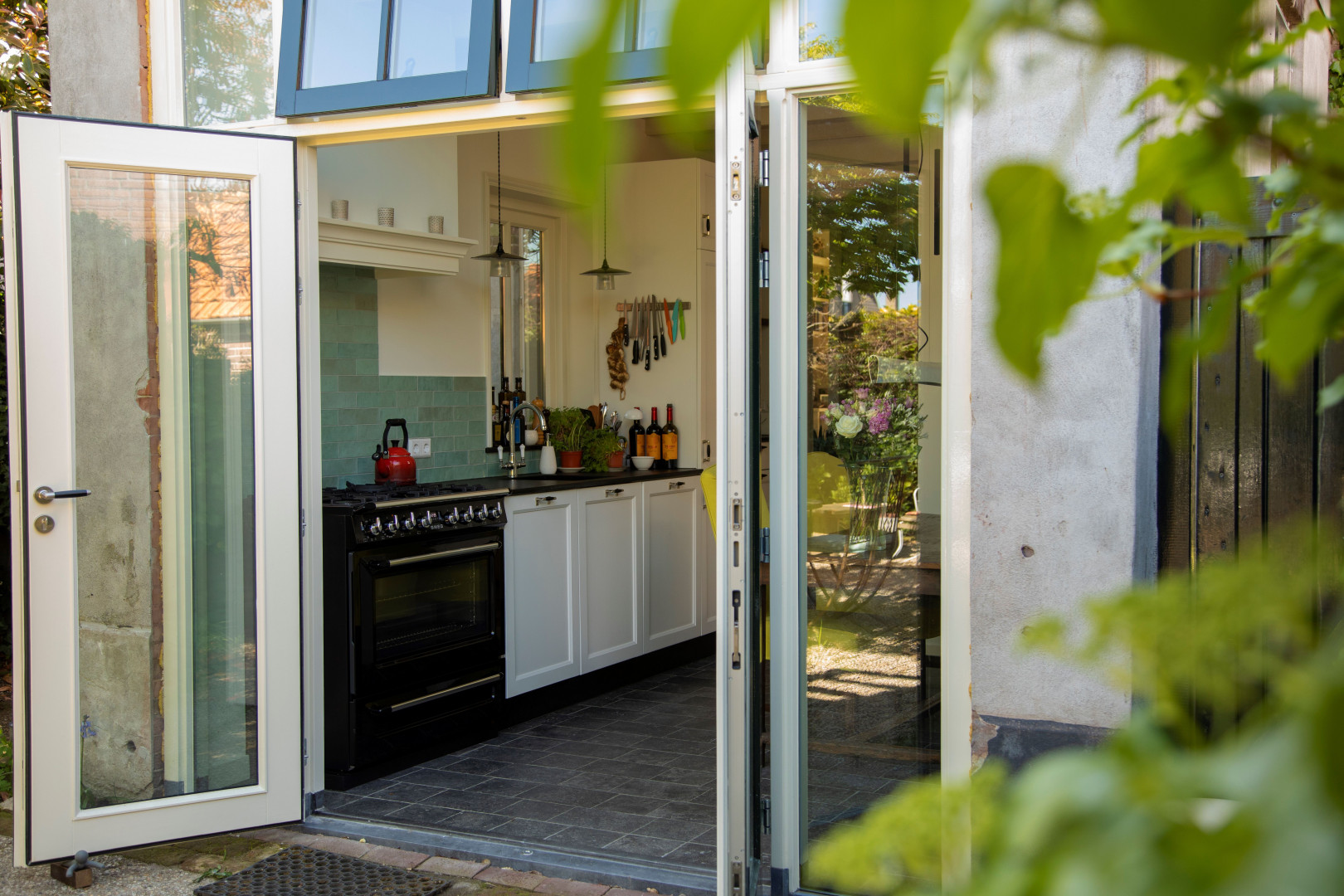 Renovatie met keuken aanbouw woning