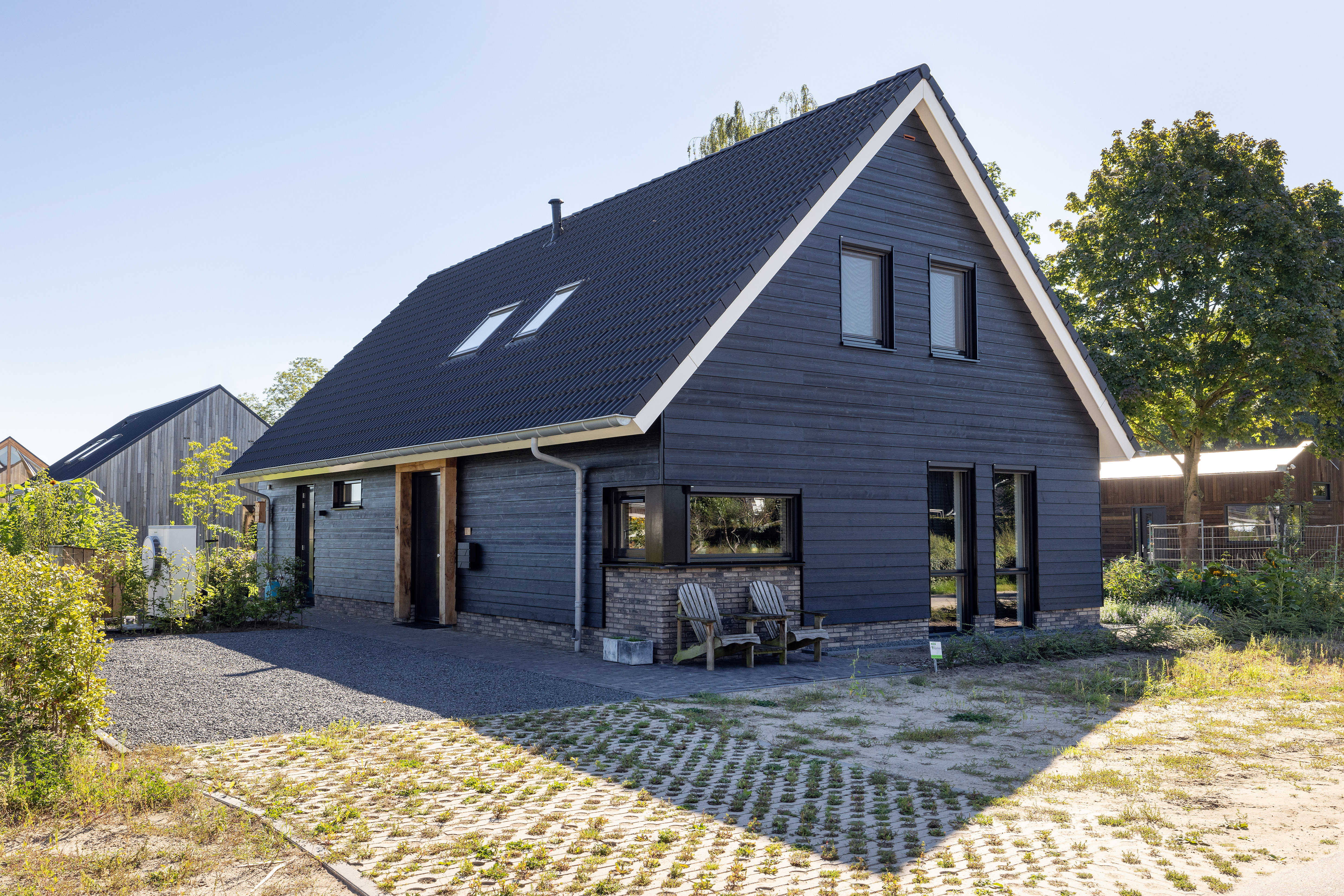 Schuurwoning met gevelbekleding